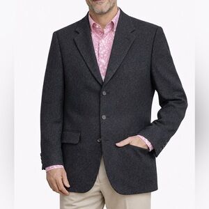 A. Gold & Sons Men's Classic Camel Hair Charcoal Blazer - made in Canada